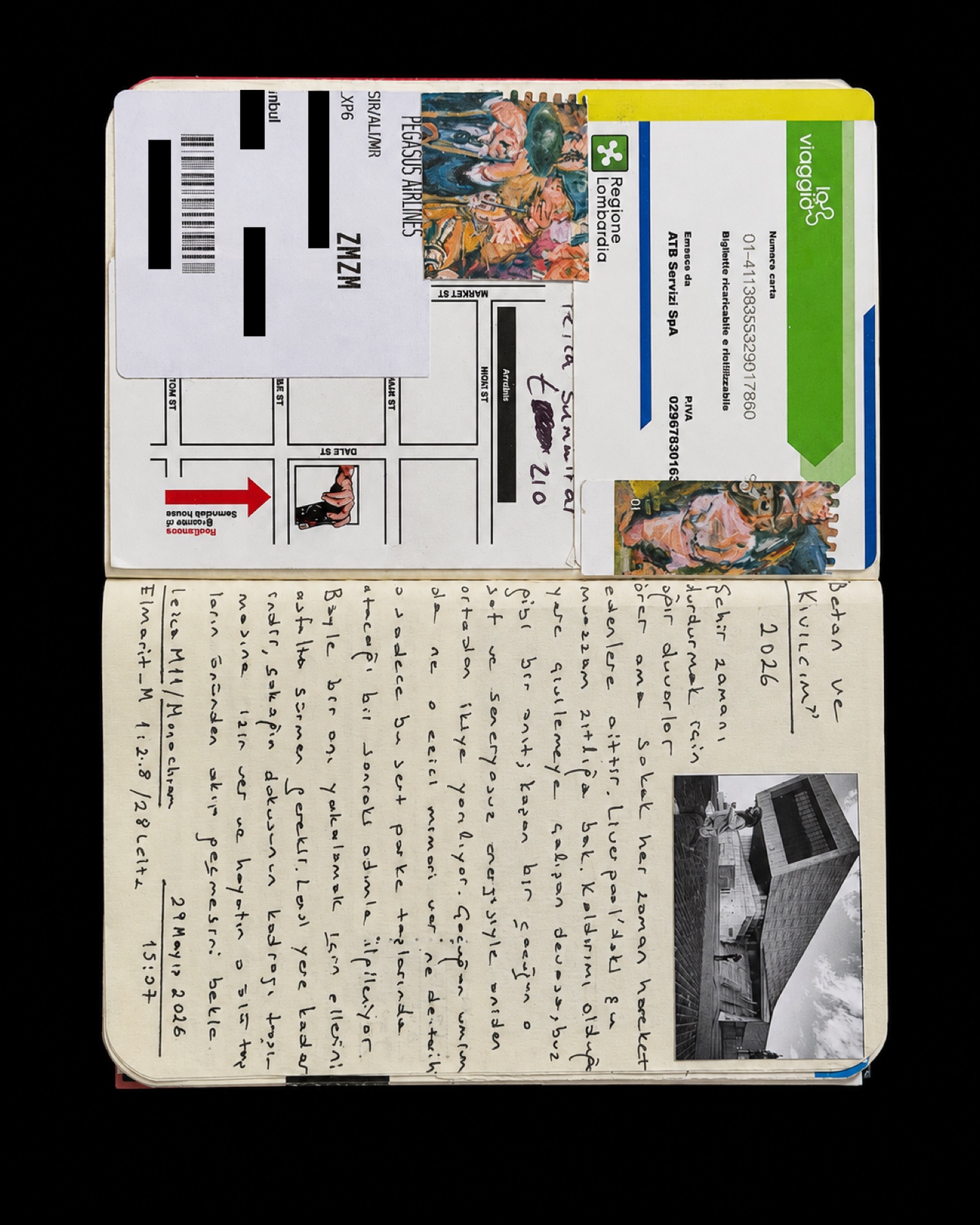 Ali Alışır renkli defter saha notu 11